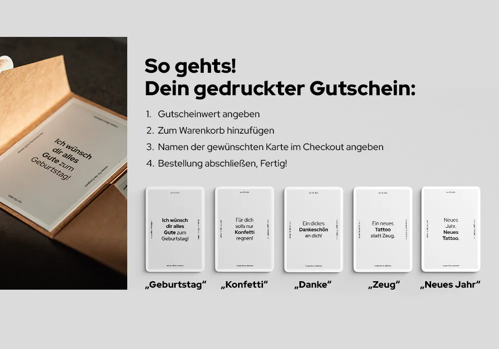 Tattoo-Gutschein von Vanessa Runge